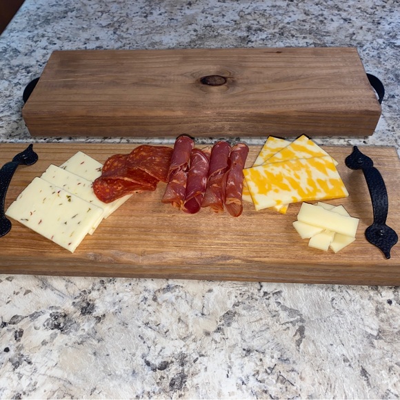 Wood Charcuterie Boards / Trays with Handles - Picture 1 of 4